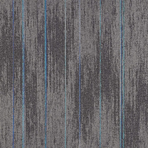 Karo halı Darvin 23, mavi ve lacivert desenleriyle koyu gri renge sahiptir.