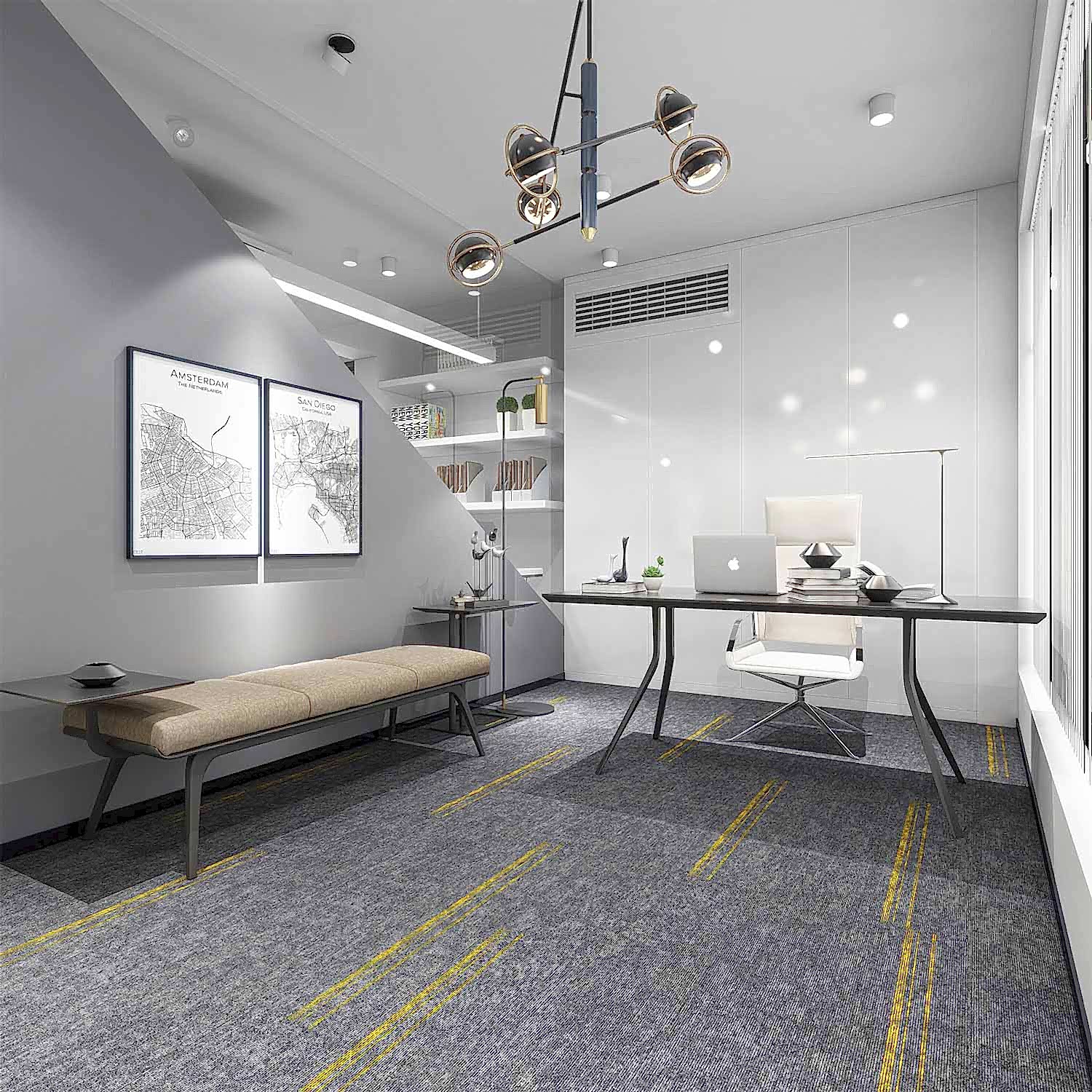 Karo halı Matisse 2103 ses ve ısı yalıtımı sağlar, toza karşı dirençlidir.