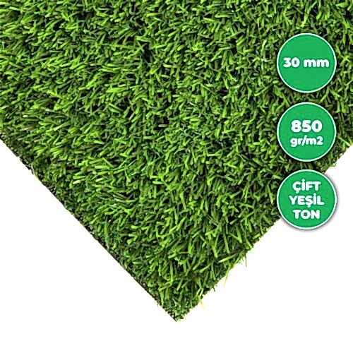 30 mm çim halı yapay çim görünümü arzulayanlar için tercih edilebilir.